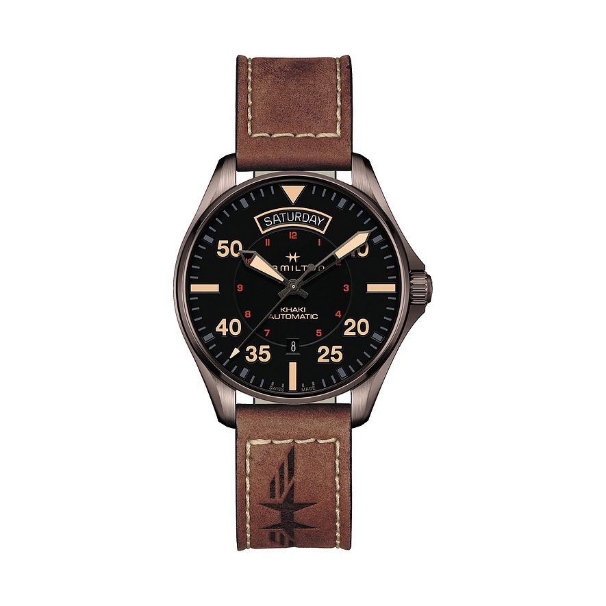 Hamilton Herrenuhr Khaki Aviation Pilot Day Date Auto