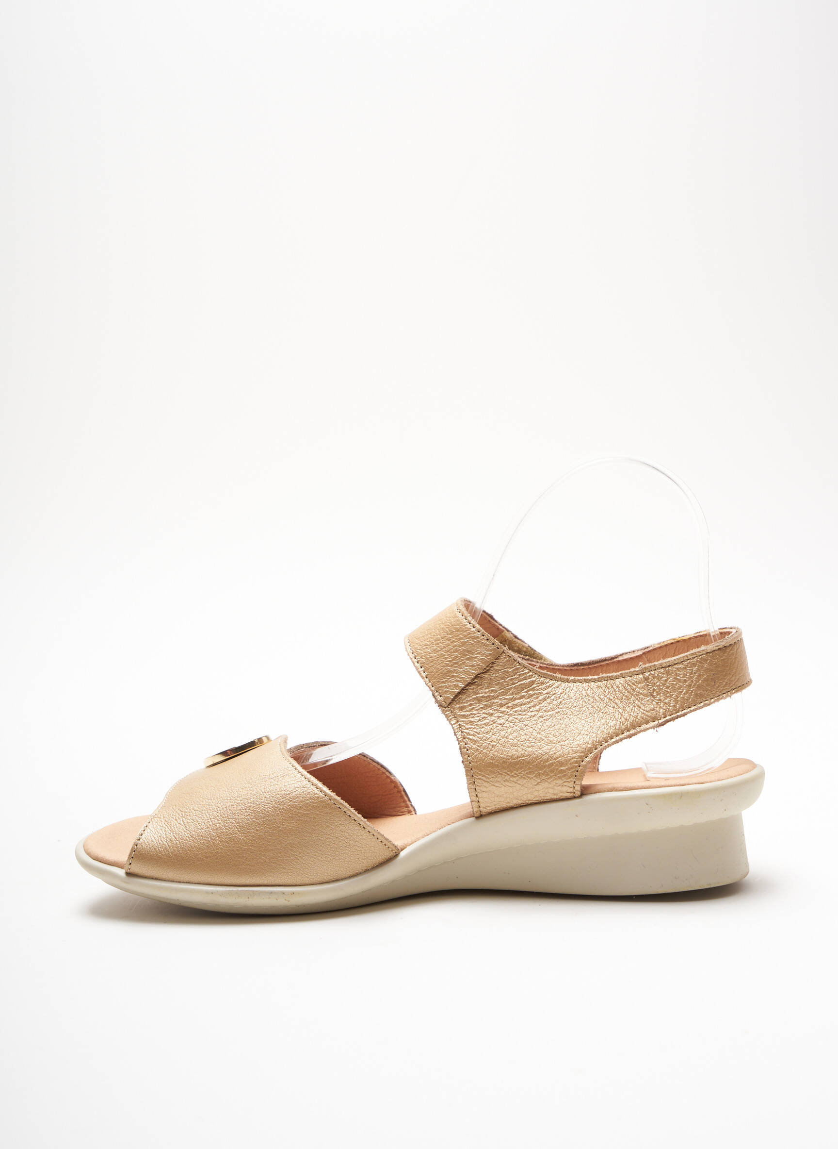 Hirica Sandales Nu Pieds Femme couleur beige