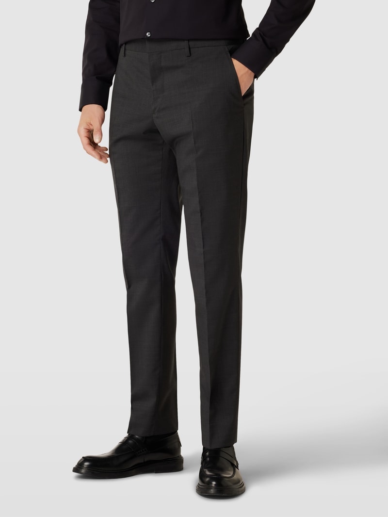 Slim Fit Anzug mit Pattentaschen in anthrazit