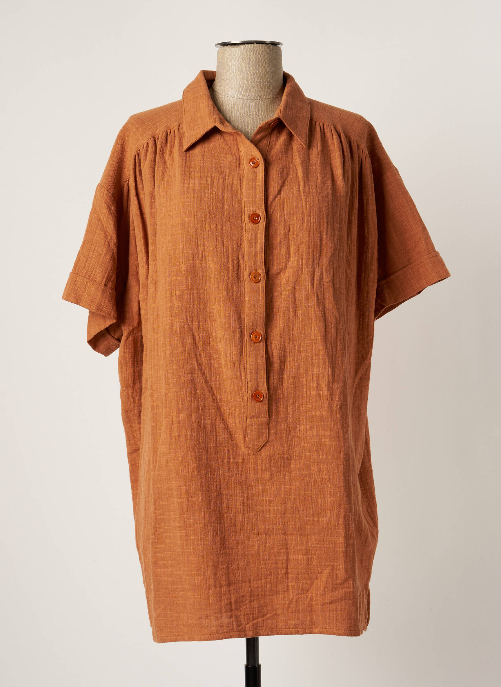 Sessun Tuniquemanchecourte Femme couleur marron
