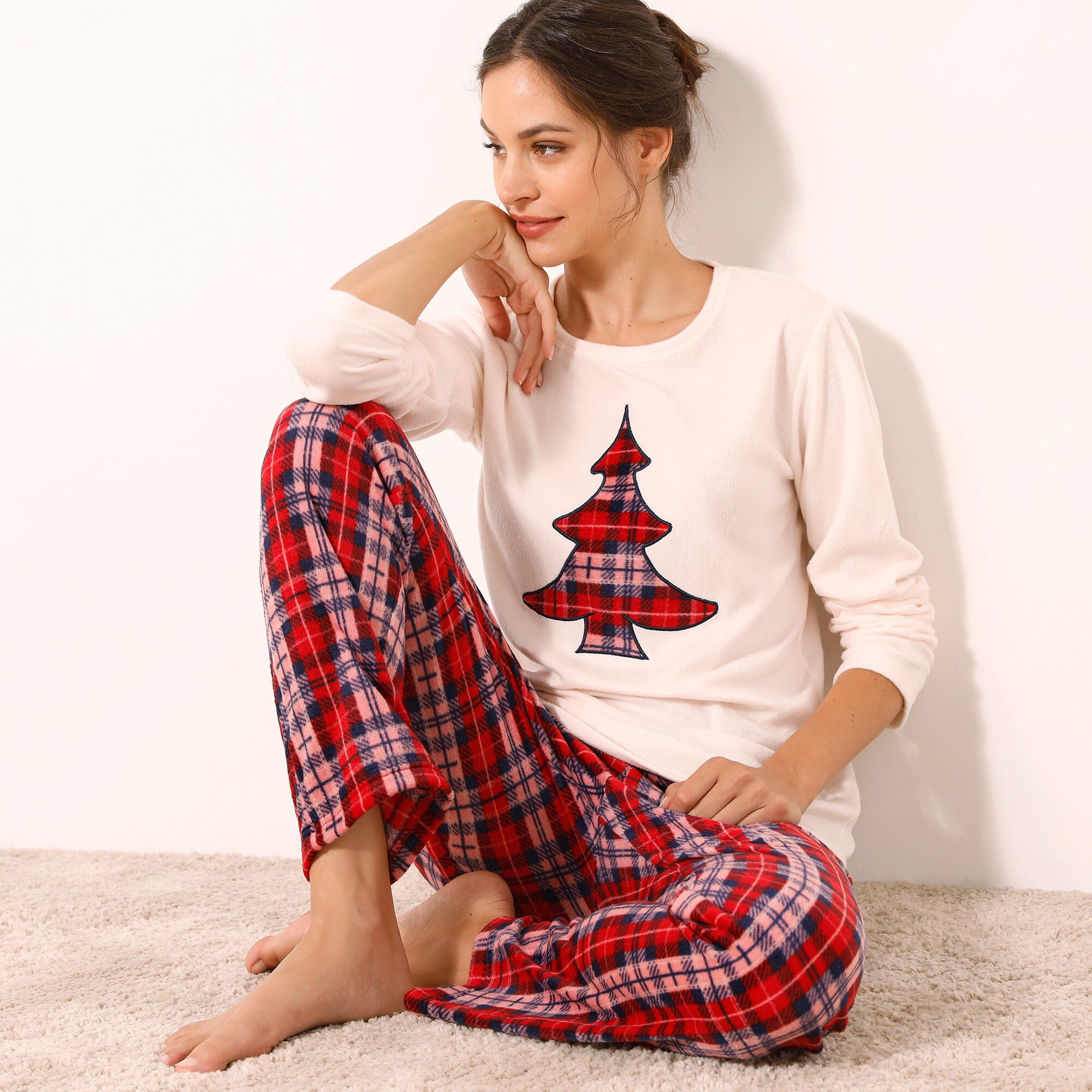 Pyjama pantalon maille micropolaire