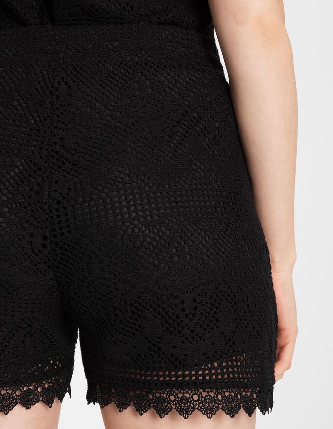 Damen Shorts - Häkelspitze