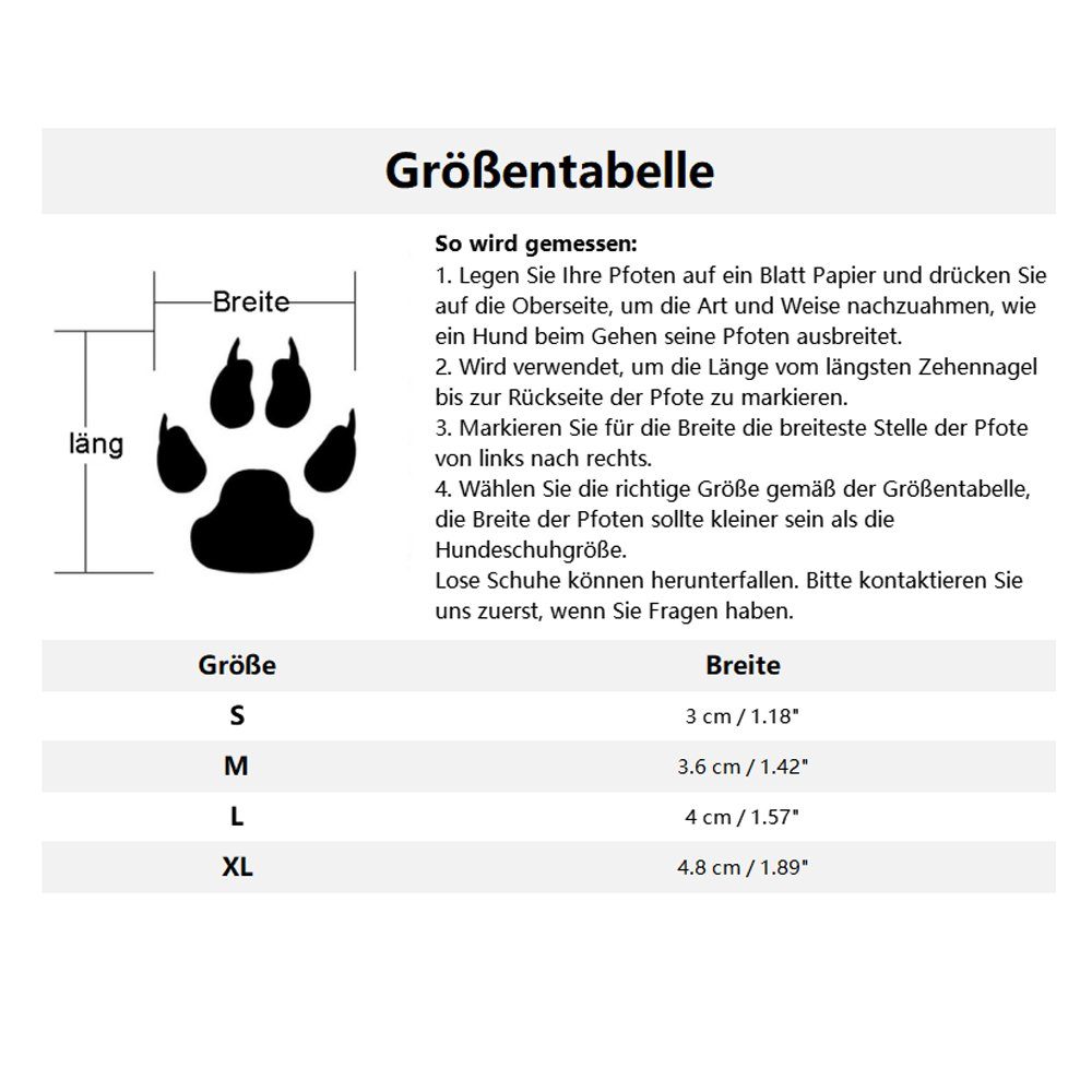 LAPA HOME Pfotenschutz Rutschfeste Hundeschuhe Outdoor Atmungsaktiv Hundestiefel mit Velcro, (4-tlg), Verschleißfest Sport Pfotenschützer für kleine & mittlere Hunde