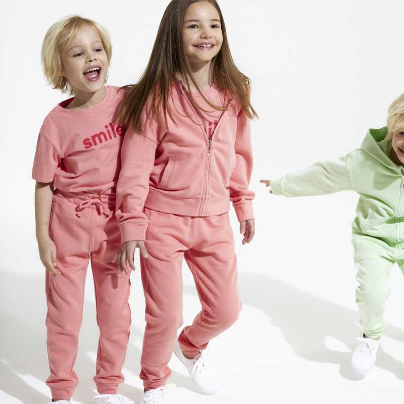Jogging rose CONFETTI pigments naturels mixte