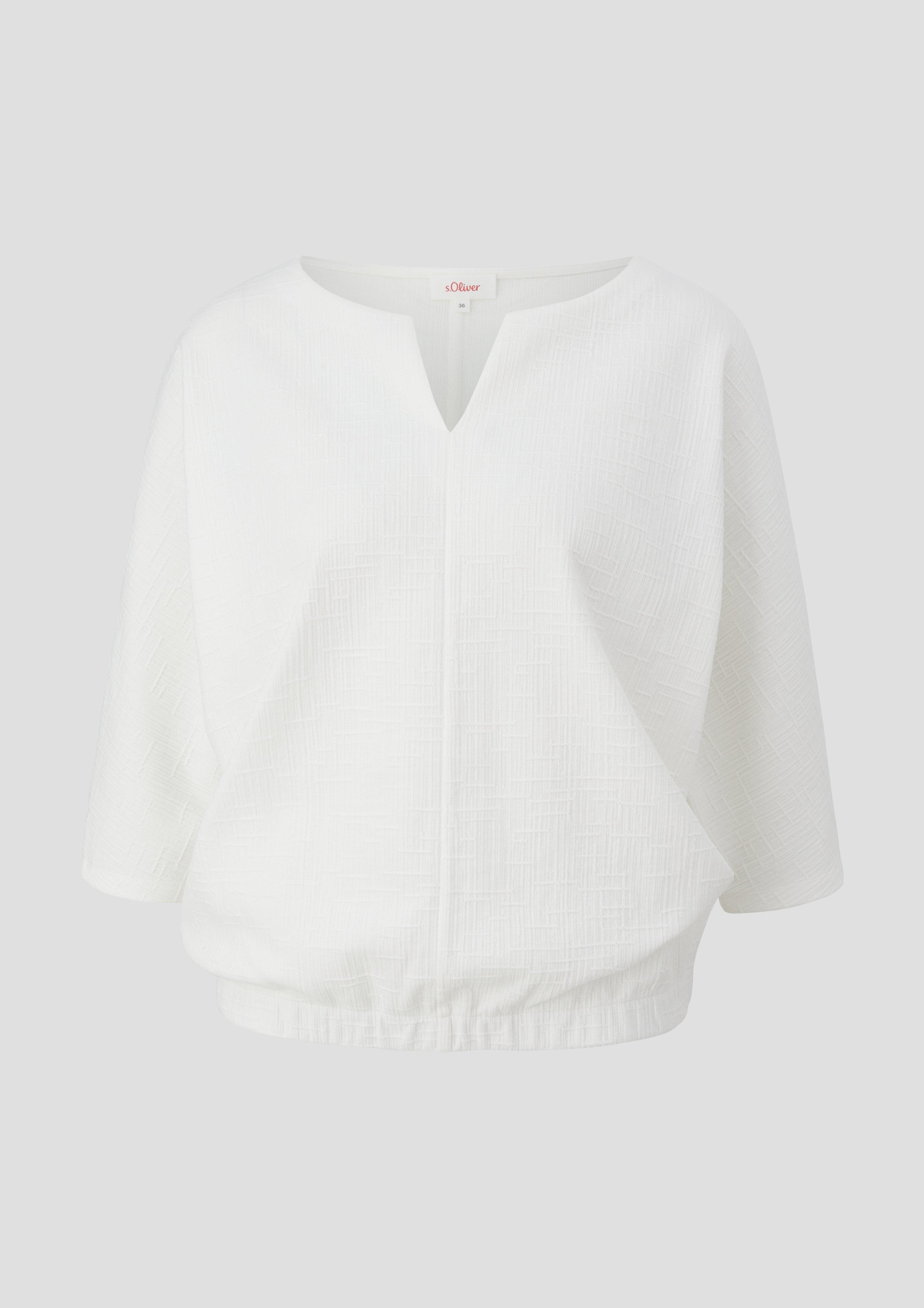 Jerseyshirt mit O-Shape und Musterstruktur  2149002-0210