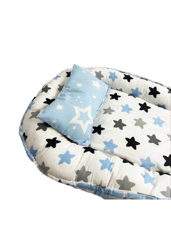 just2little Babynest mit Kissen in Blau günstig kaufen onesize