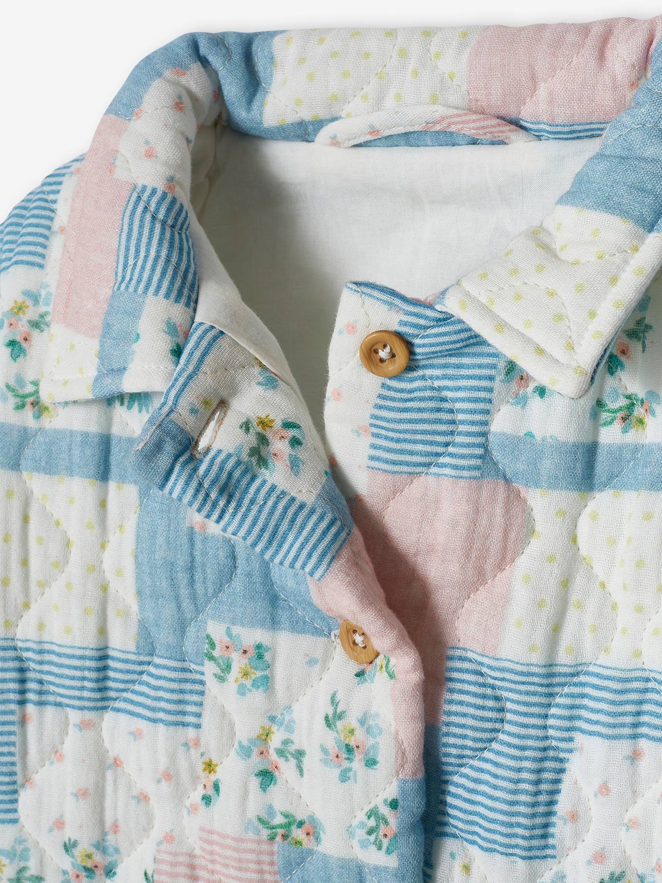 Vertbaudet Baby Übergangsjacke aus Musselin - weiß