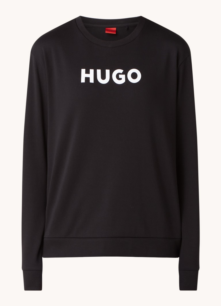Pulover Hugo BOSS cu logo imprimat