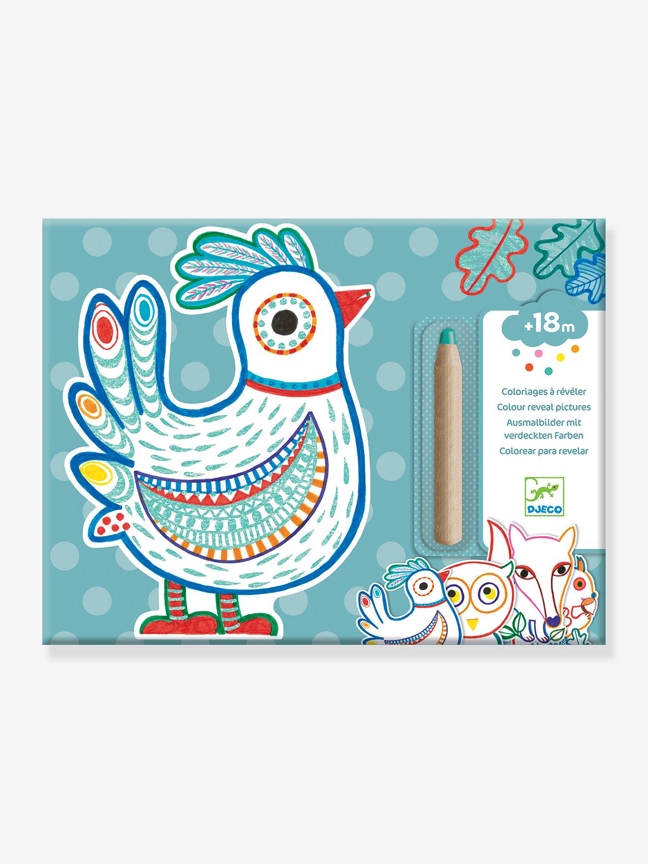 Djeco 12er-Set Kinder Zaubermalbilder DJECO - mehrfarbig