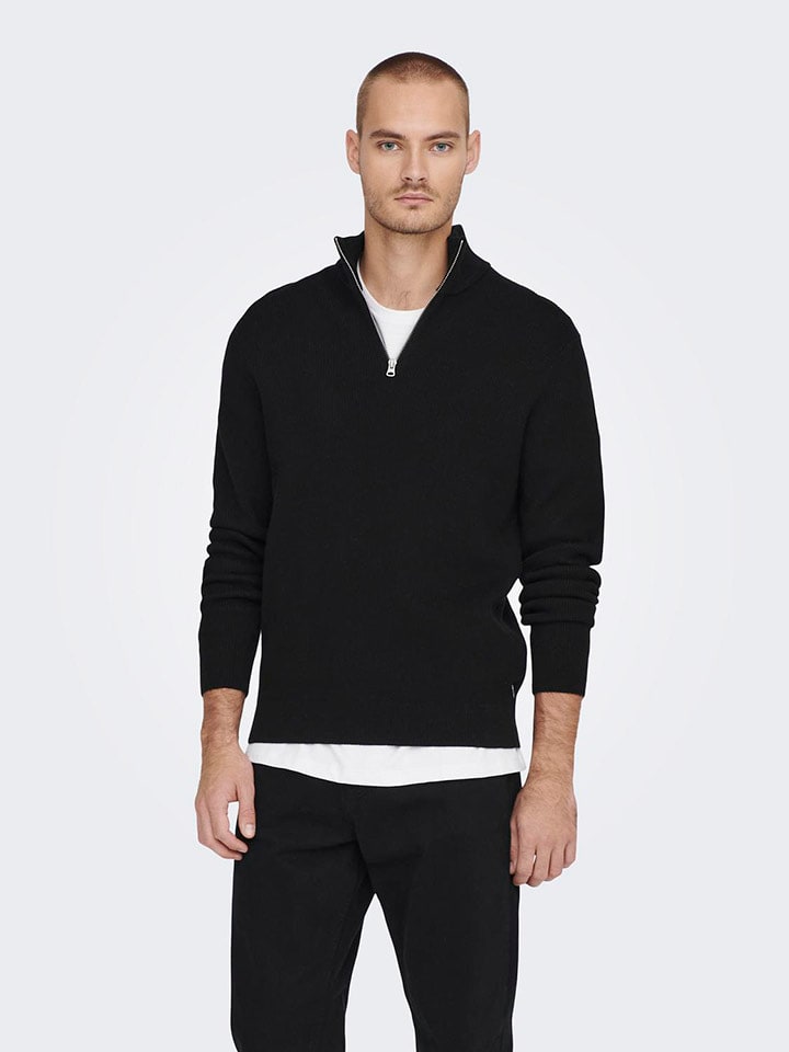 ONLY & SONS Pullover in Schwarz günstig kaufen