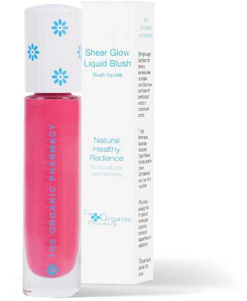 The Organic Pharmacy Sheer Gloss Liquid Blush apricot Rouge