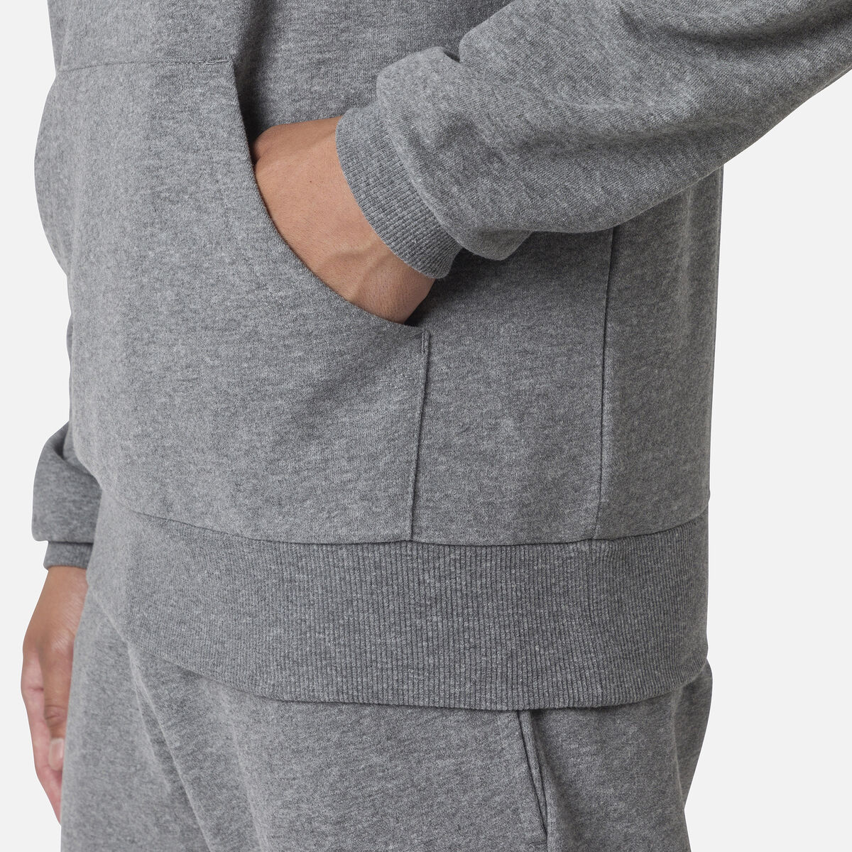 Herrensweatshirt mit Kapuze und Logo