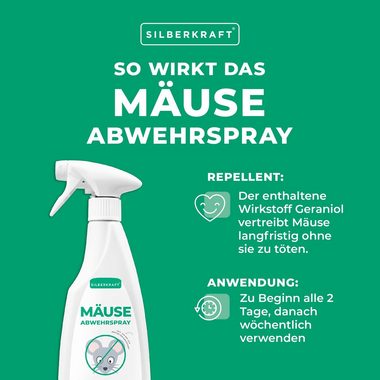 Silberkraft Insektenspray Mäuse-Abwehr-Spray, 500 ml, 1-St.