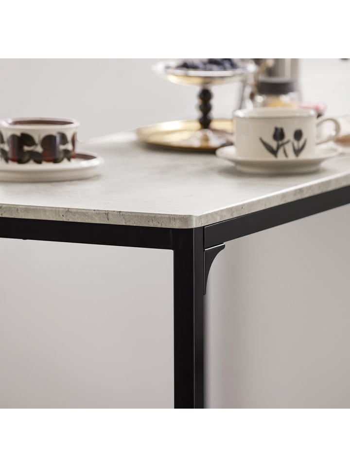 SoBuy Bartisch in Hellgrau und Schwarz - Tisch(B)89 x (H)87 x (T)45cm/Stuhl(B)38 x (H)95 x (T)40cm günstig kaufen onesize