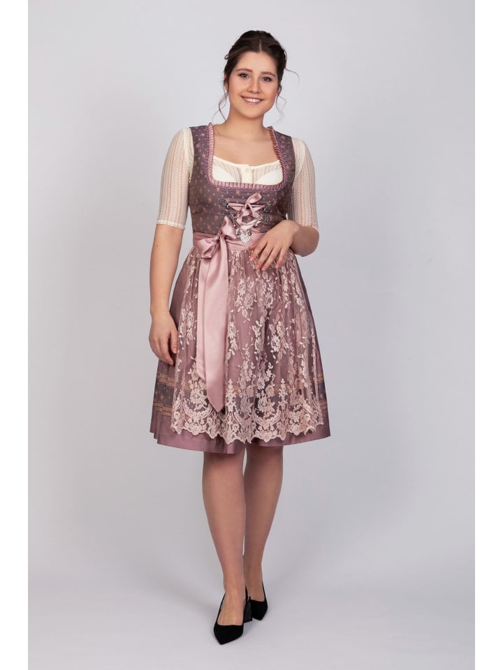 Edelnice Mini Dirndl 2-teilig Madeleine in rose günstig kaufen