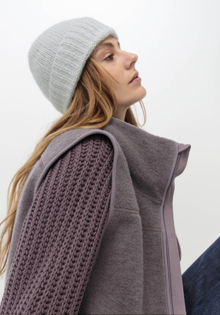 Wollfleece Weste aus reiner Bio-Merinowolle