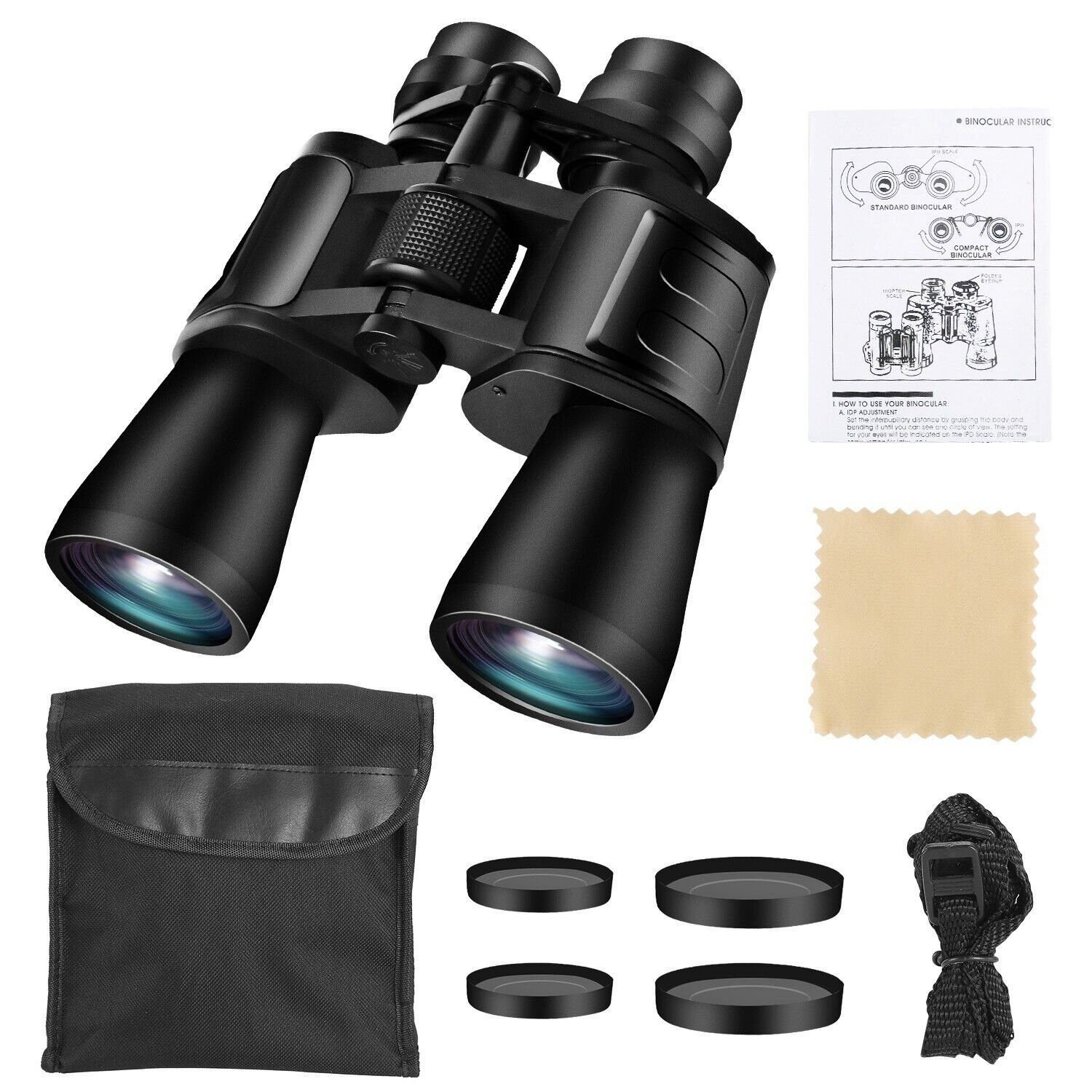 flowgoer HD10-180X100 Zoom-Weitwinkeloptik Fernrohr Fernrohr (Fernglas, Nachtsicht)