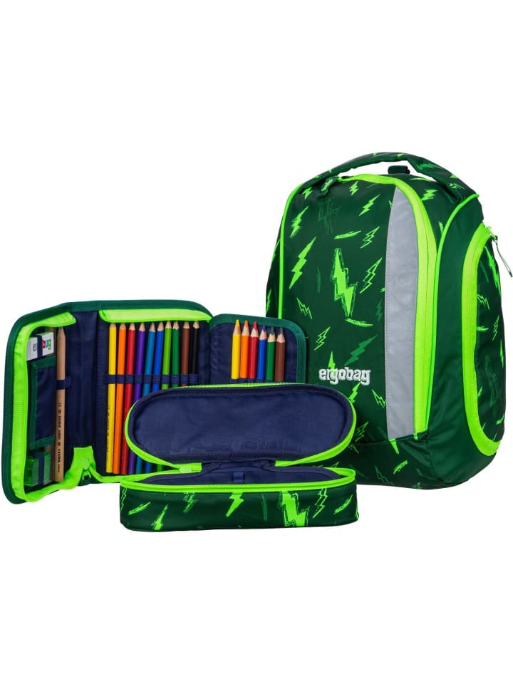 Ergobag Schulranzen pack Set LUMI in Bärtastisch günstig kaufen onesize