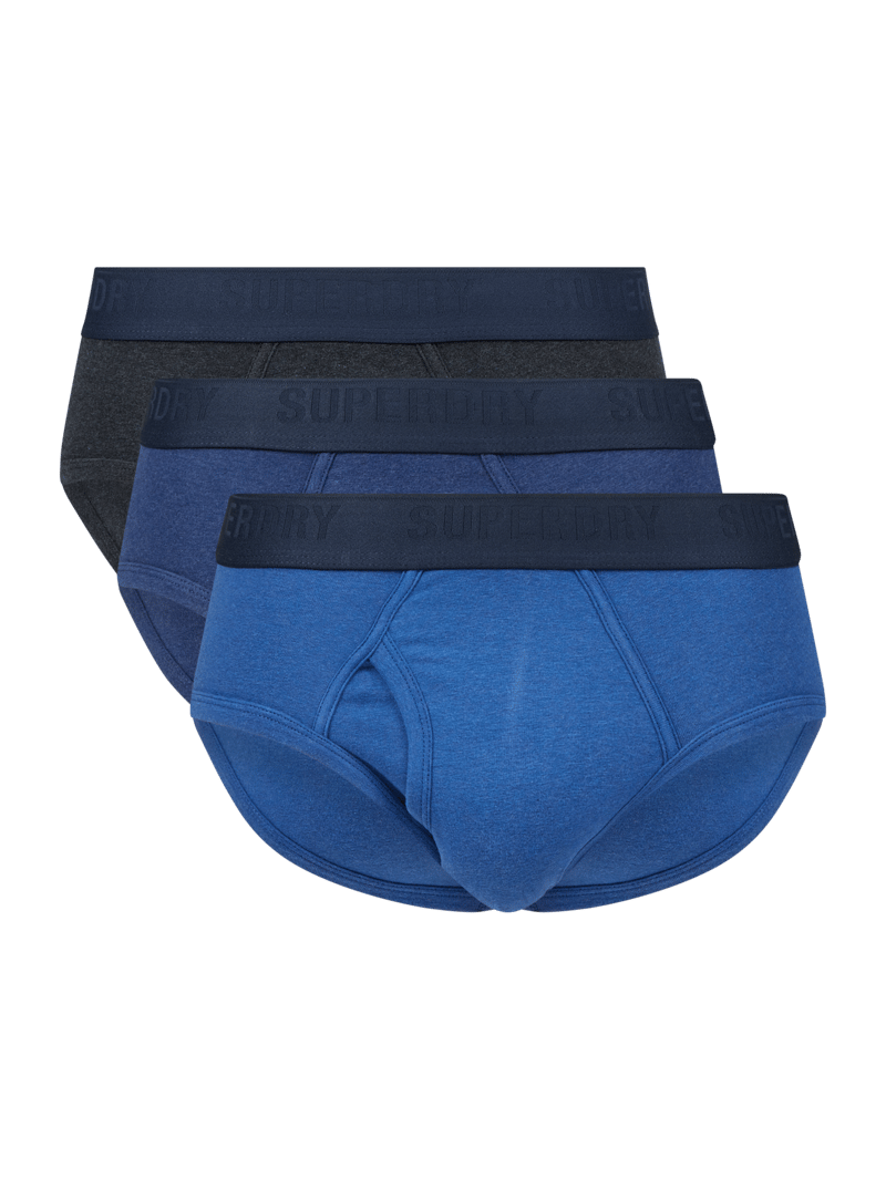 Slip in unifarbenem Design im 3er-Pack in blau