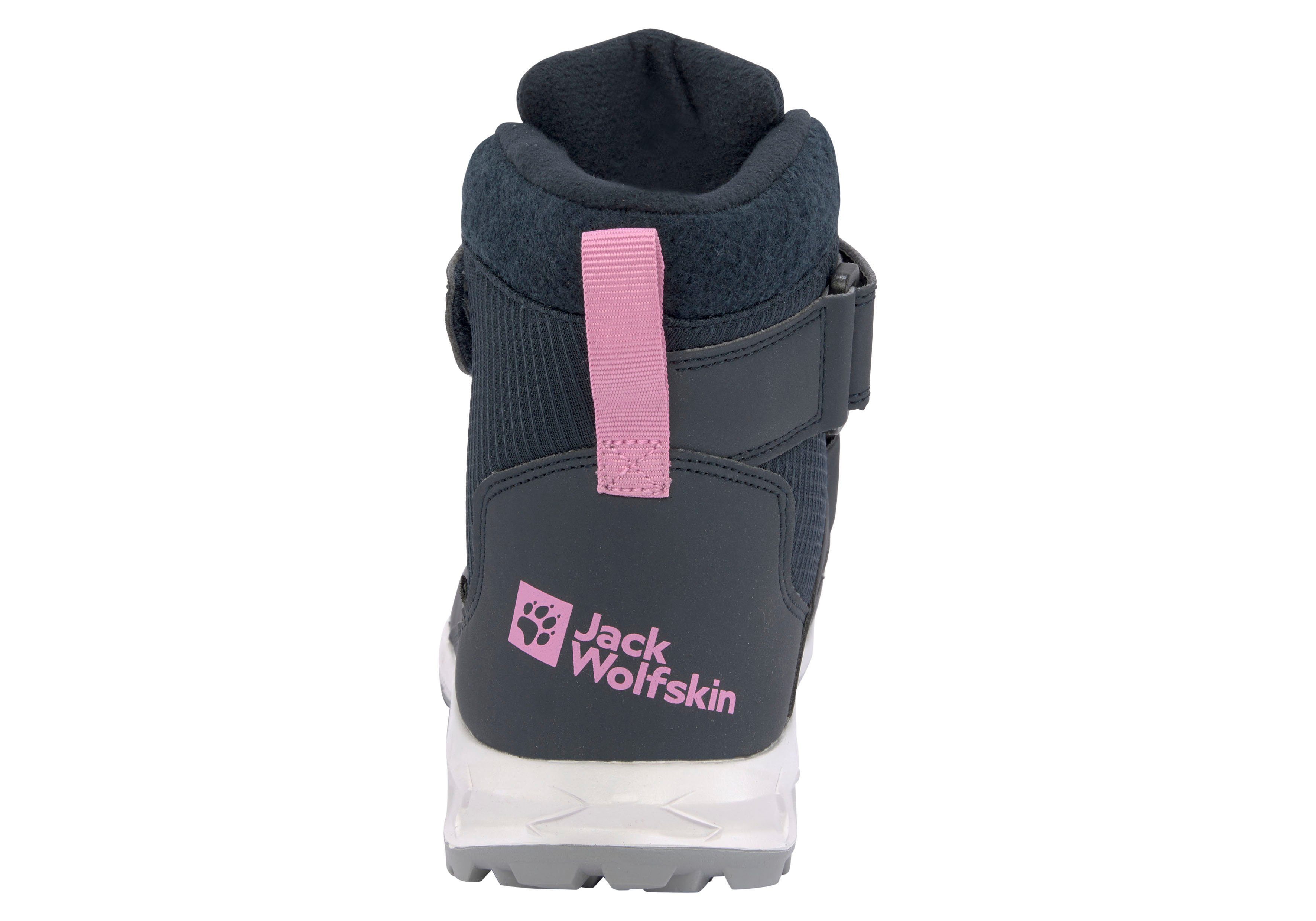 Jack Wolfskin POLAR FOXX TEXAPORE K Outdoorwinterstiefel wasserdicht und wärmend mit Klettverschluss