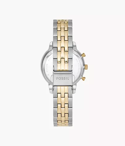 Fossil Uhr Chronograph Neutra Edelstahl Bicolor