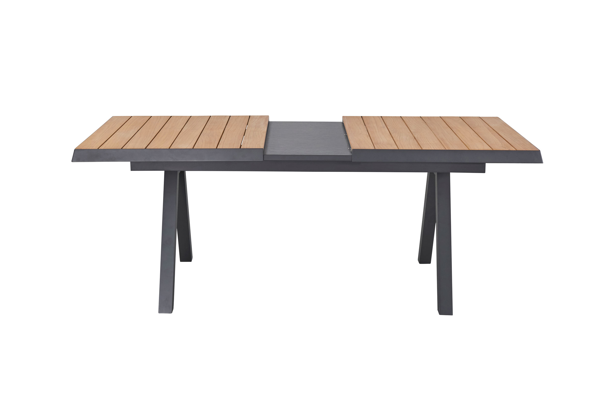 OUTDOORAusziehtisch Keramik/Teak