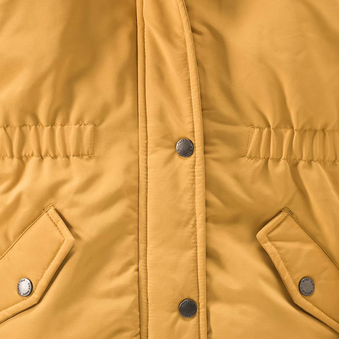 Mädchen Parka in Trendfarbe