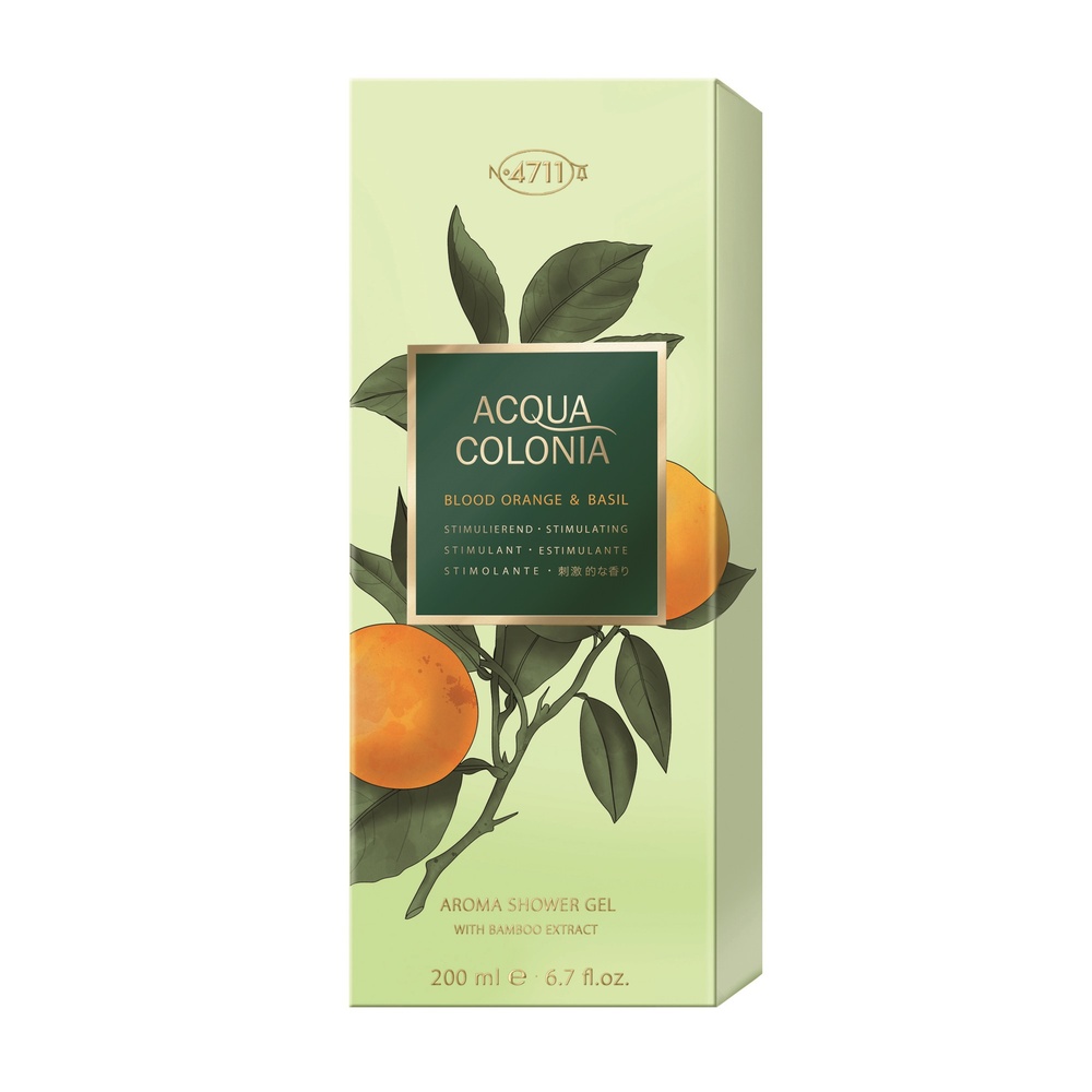 4711 Orange Sanguine & Basilic 200ml Gel Douche Aromatique