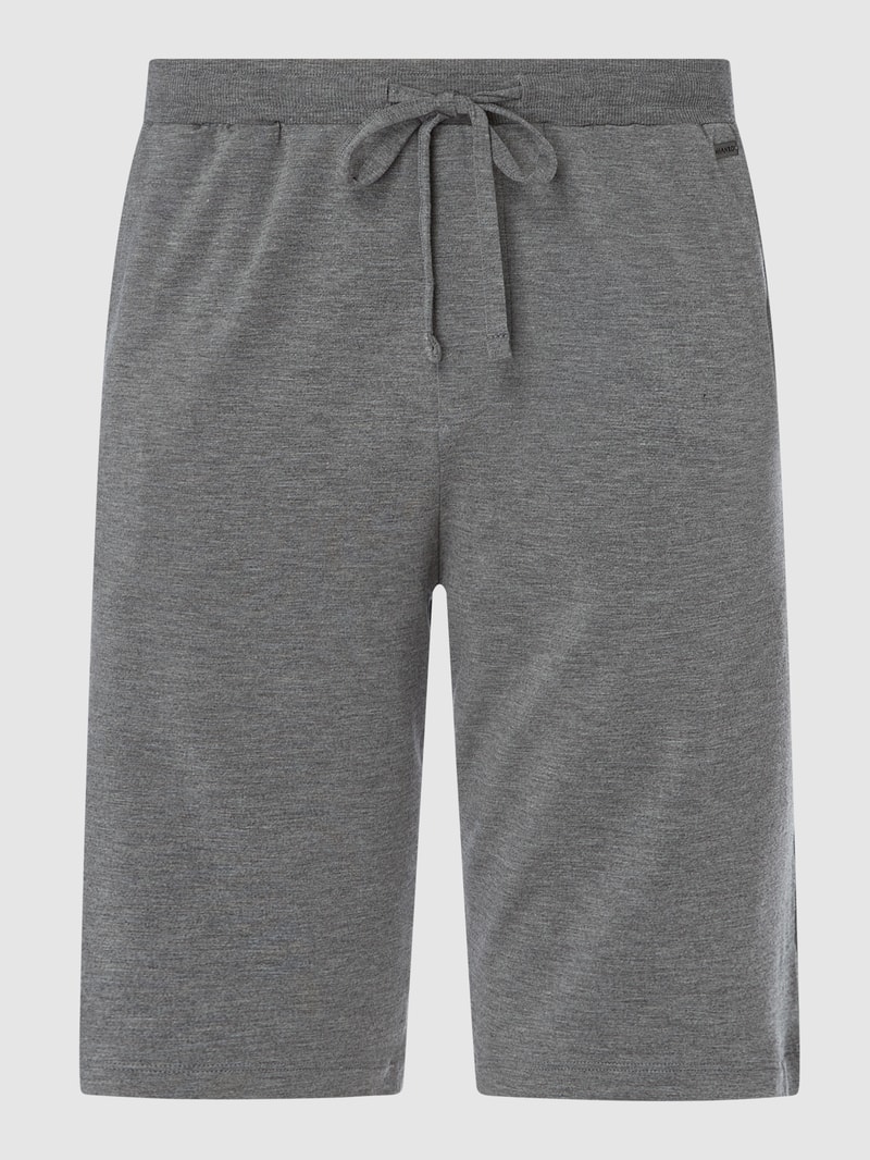 Lounge-Hose mit Stretch-Anteil in mittelgrau meliert
