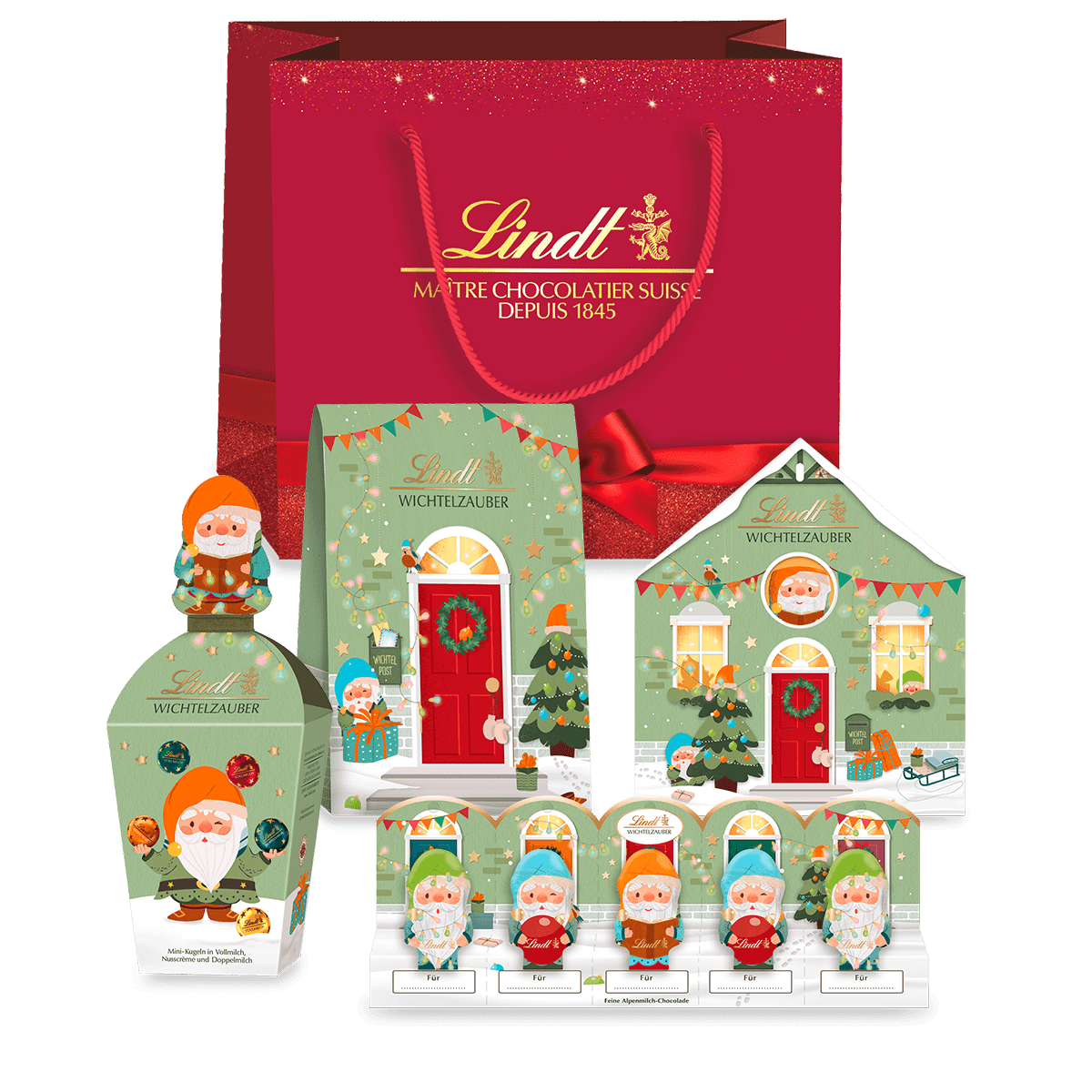 Lindt Wichtel-Edition Weihnachtsgeschenkset, 550g