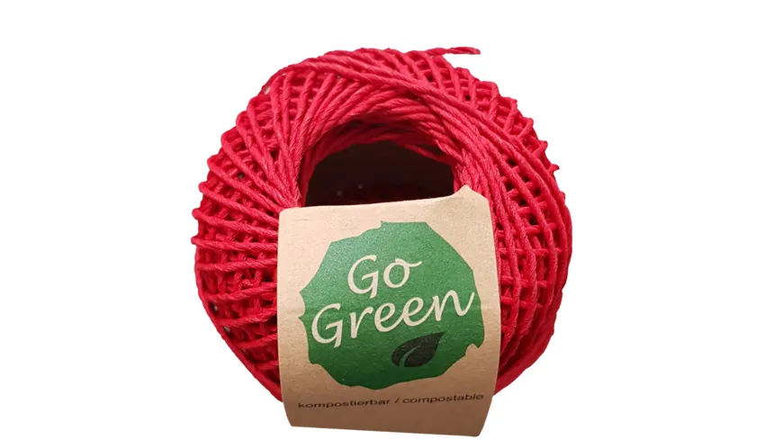 TRUBA GoGreen Cordonett Natur rot 20 m