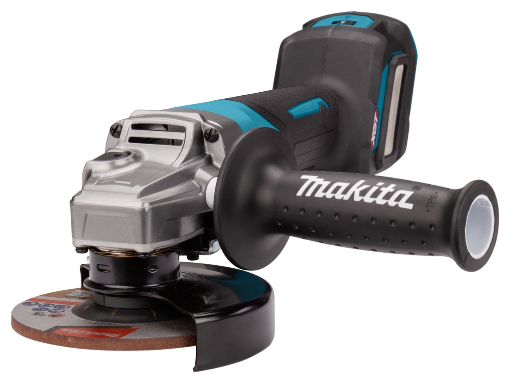 Polizor unghiular Makita GA032GZ 40V max cu AWS și întrerupător de siguranță 125mm fără baterii și încărcător în MBOX