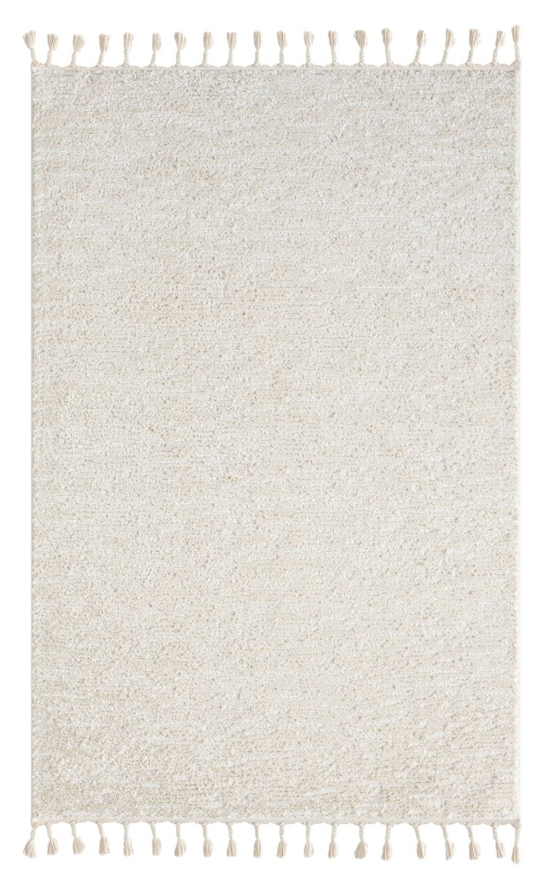 MyFlair Teppich Moroccan Retreat, 140 cm x 200 cm, Farbe weiß, rechteckig, Florhöhe 19mm
