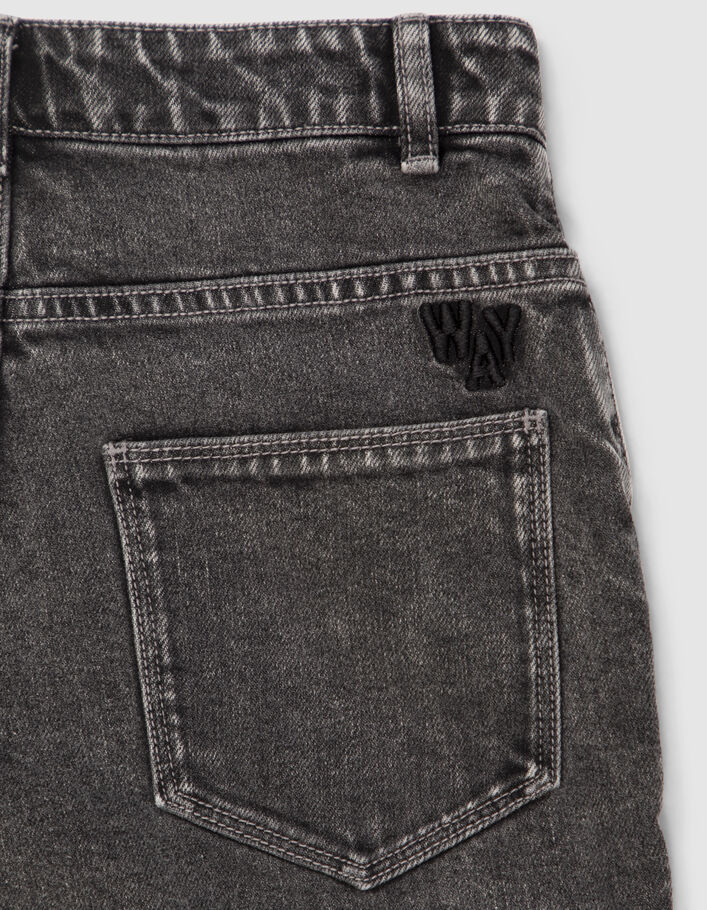 Jean MOM gris longueur 7/8ème fille