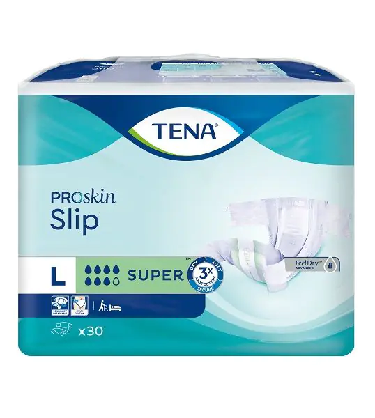 Tena Slip ProSkin Super, Pelene za odrasle, 92-144 cm, L