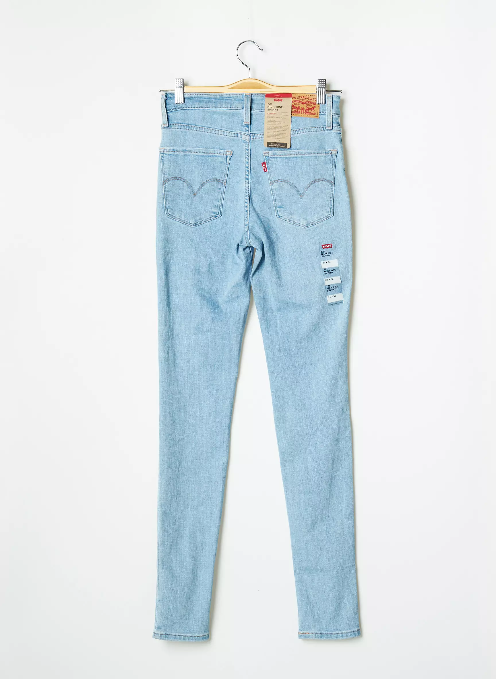 Levis Jeans Skinny Femme couleur bleu