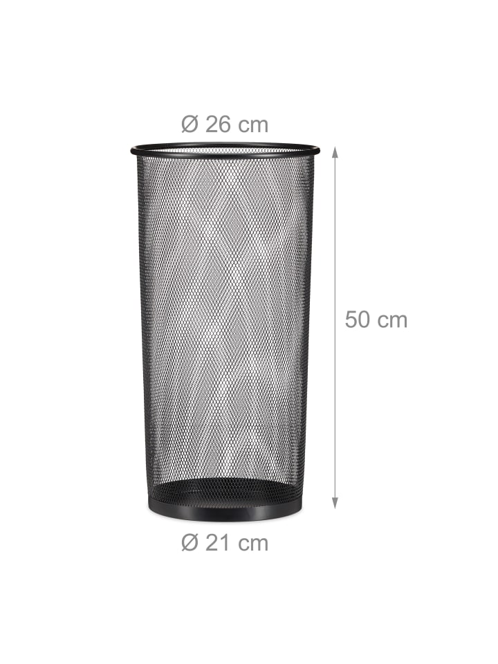 relaxdays Schirmständer in Schwarz - (H)50 x Ø 26 cm günstig kaufen onesize