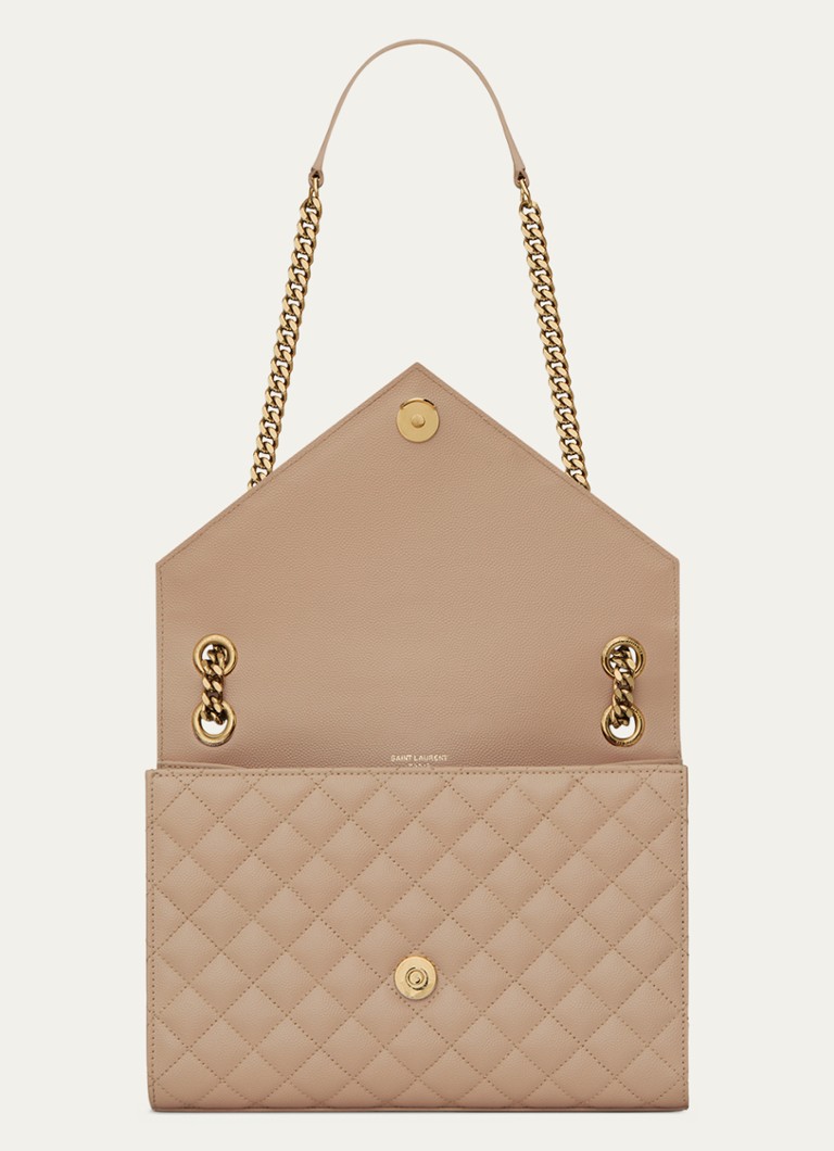 Μεσαία τσάντα ώμου Saint Laurent Envelope από δέρμα μοσχαριού