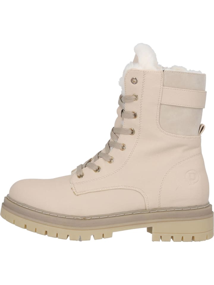 palado Schnürstiefeletten in Beige günstig kaufen