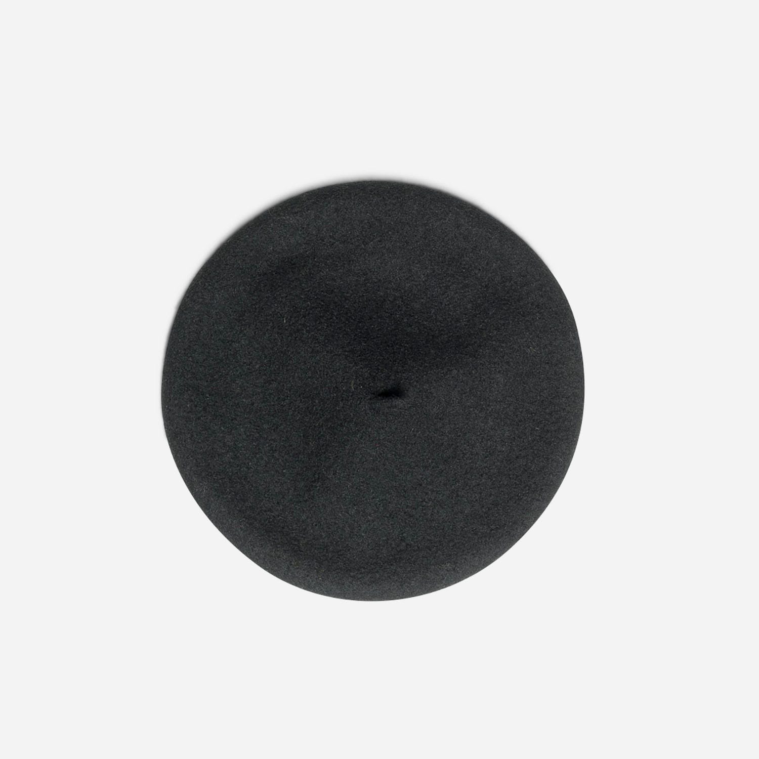 Béret noir en laine