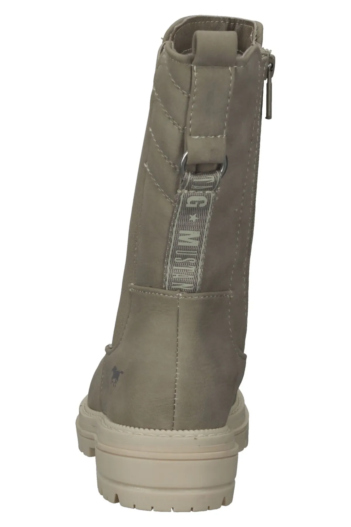 Mustang  Stiefelette - Beige - Blockabsatz