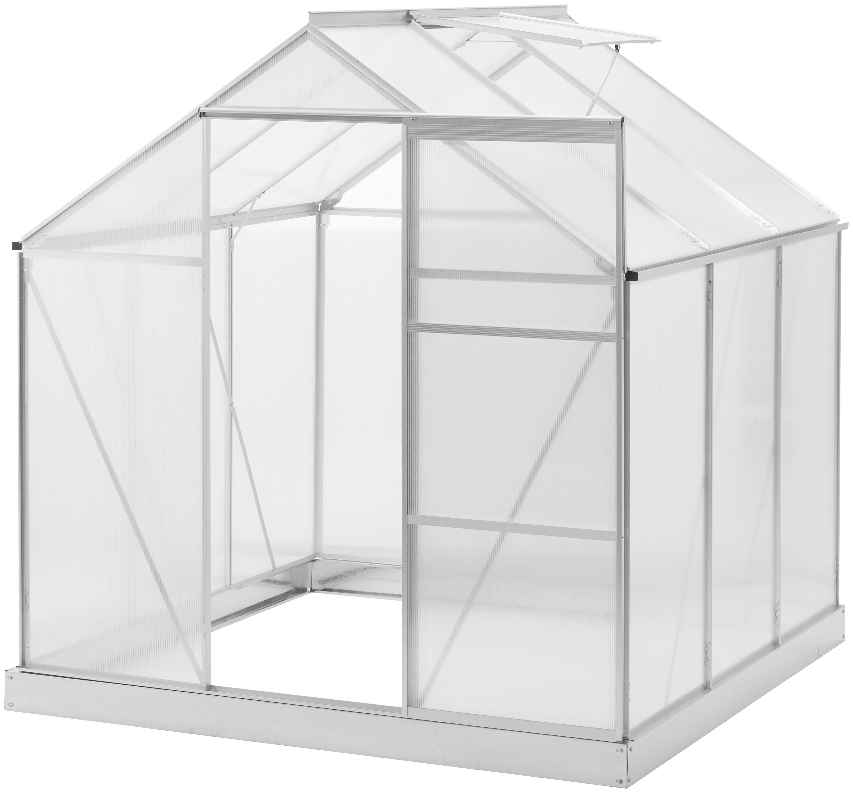 KONIFERA Gewächshaus Florenz, BxTxH: 190 x 190 x 195 cm, 4 mm Wandstärke