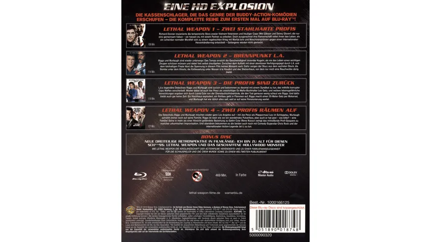 Lethal Weapon 1-4 - Collection  [5 BRs]