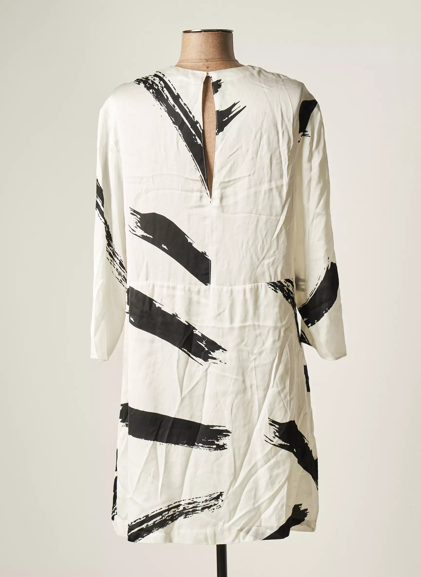Mango Robes Courtes Femme couleur blanc