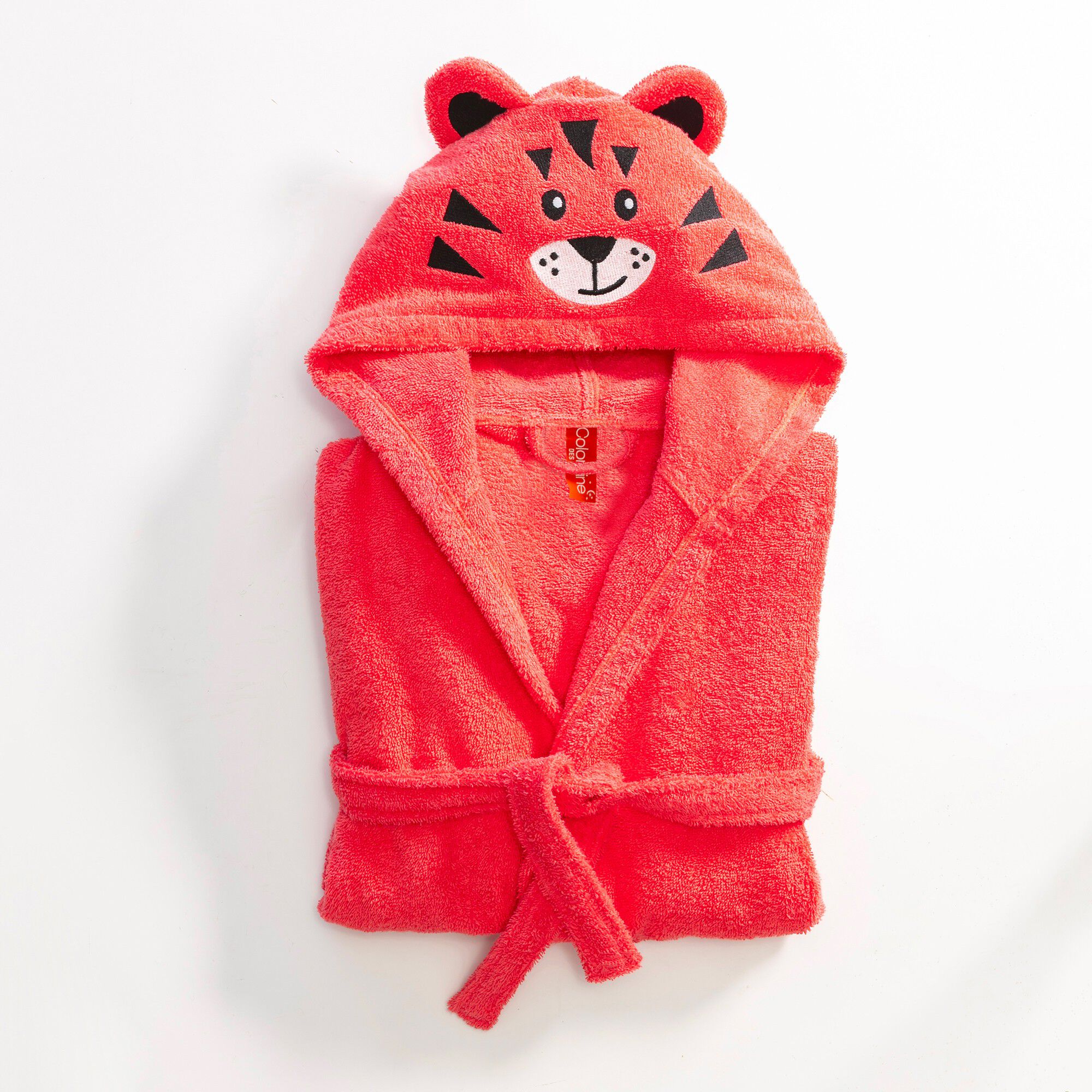 Peignoir de bain enfant tigre éponge coton