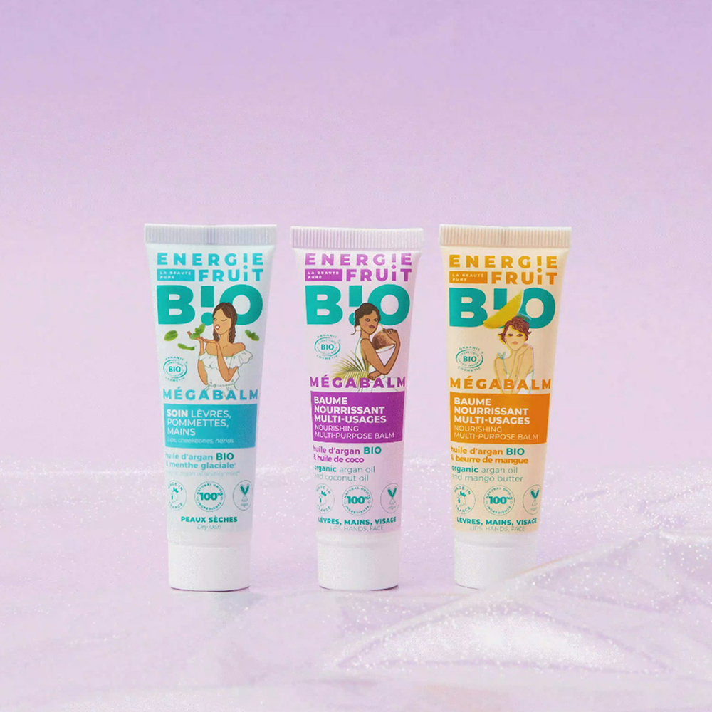 energie fruit BAUME NOURISSANT MULTI-USAGE BIO | MENTHE GLACIALE & HUILE D'ARGAN BIO Baume multi-usages certifié BIO