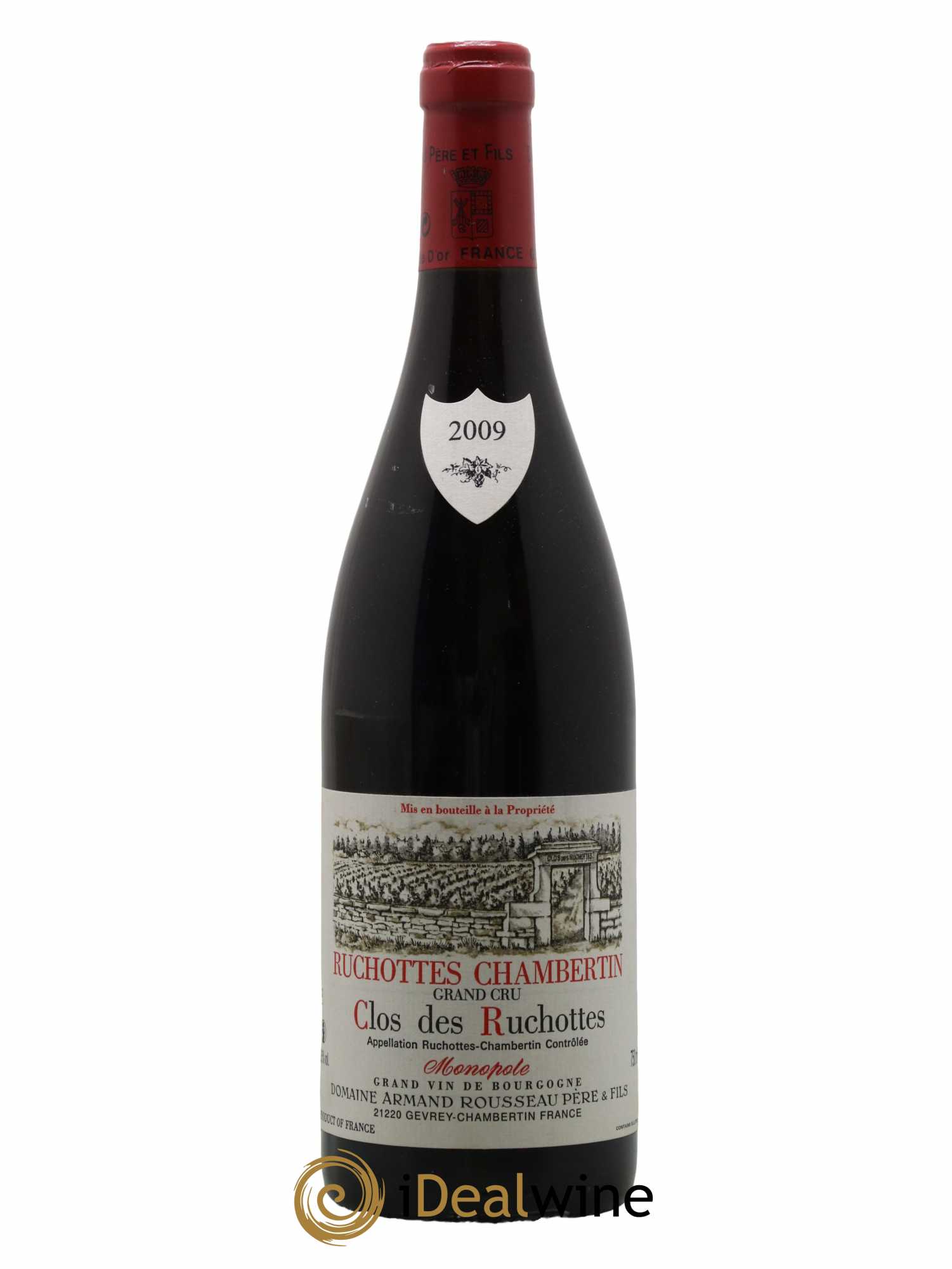 Ruchottes-Chambertin Grand Cru Clos des Ruchottes Armand Rousseau (Domaine)  2009 - Lot de 1 Bouteille