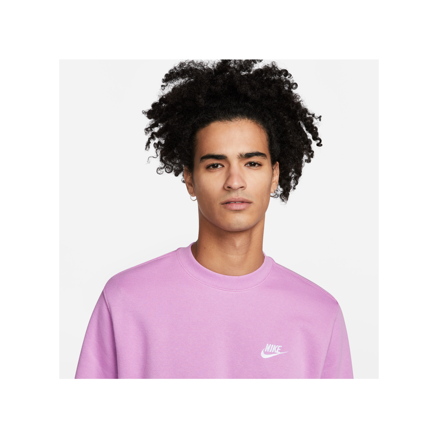 Nike Club Crew Sweatshirt Lila Weiss F591