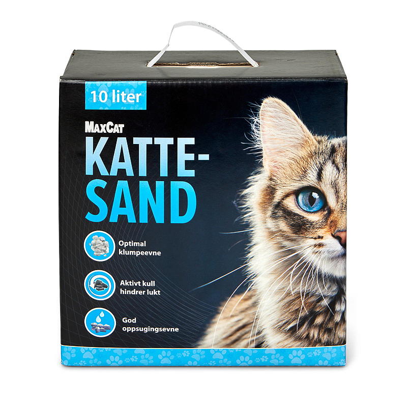 MaxCat Kattesand 10 l m/activ carbon MaxCat