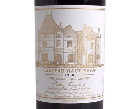 Château Haut-Brion Rouge 1998, Premier Cru Classé En 1855 Bordeaux Pessac-Léognan